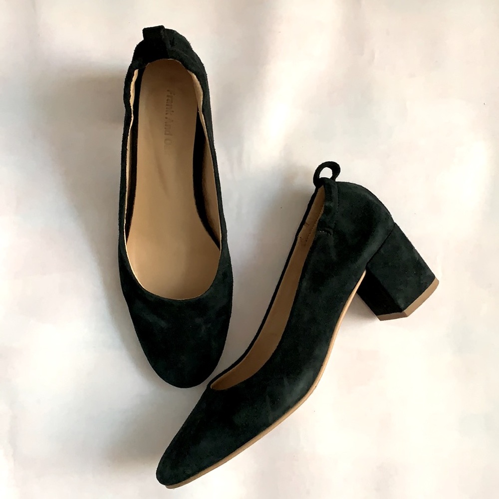 🌼 Frank & Oak Suede Heels